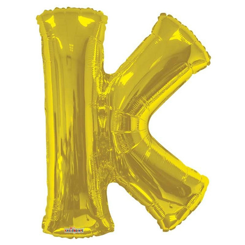 34"  Letter Balloon - K - Gold