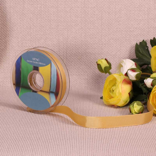 Gold Grosgrain Ribbon (15mm x 20m) Gold Grosgrain Ribbon (15mm x 20m)