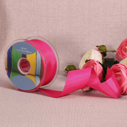 Cerise Grosgrain Ribbon (38mm x 20m) Cerise Grosgrain Ribbon (38mm x 20m)