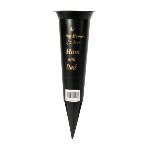 Black Spike ILM Mum & Dad Grave Vase Black Spike ILM Mum & Dad Grave Vase