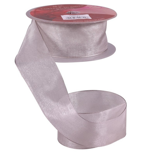 38mm Silver Woven Edge Organza 