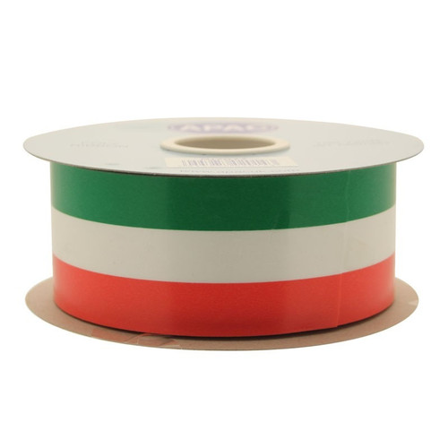 Tri-Colour Ribbon 50mm (green white and orange) Tri-Colour Ribbon 50mm (green white and orange)