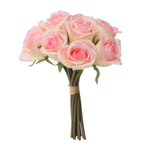 Pink Blenheim Bridal Bouquet (12 heads, flower size 5cm)