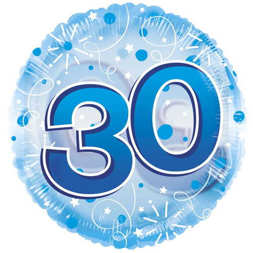 Age 30 Clearview Balloon - Blue (24 inch) Age 30 Clearview Balloon - Blue (24 inch)