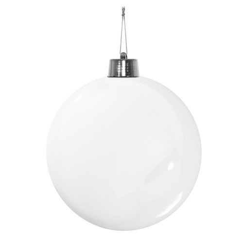 White Shiny Shatterproof Bauble (x1) (30cm) White Shiny Shatterproof Bauble (x1) (30cm)