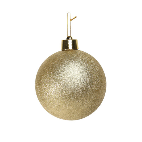 Gold Glitter Shatterproof Bauble (x1) (20cm) Gold Glitter Shatterproof Bauble (x1) (20cm)