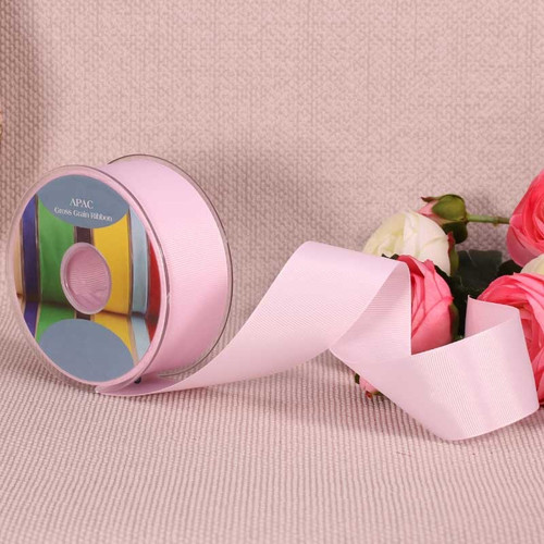 Baby Pink Grosgrain Ribbon (38mm x 20m) Baby Pink Grosgrain Ribbon (38mm x 20m)