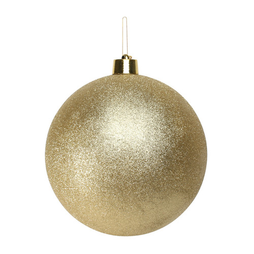 Gold Glitter Shatterproof Bauble (x1) (30cm)