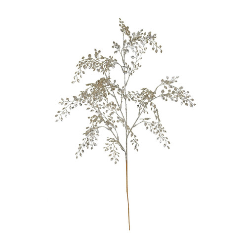 Champagne Glitter Mini Leaf Spray Champagne Glitter Mini Leaf Spray