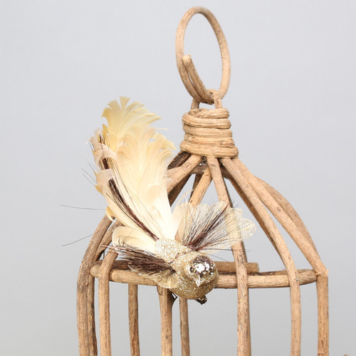 Gold Fantasy Bird with clip Gold Fantasy Bird with clip