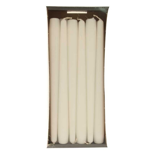 White Taper Candles 25cm White Taper Candles 25cm