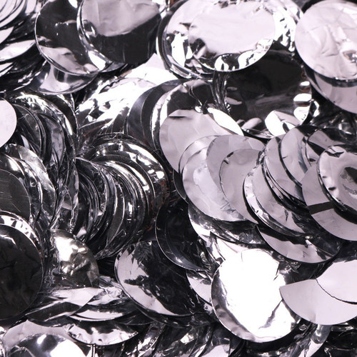 Metallic Silver Dots Foil Confetti   Metallic Silver Dots Foil Confetti