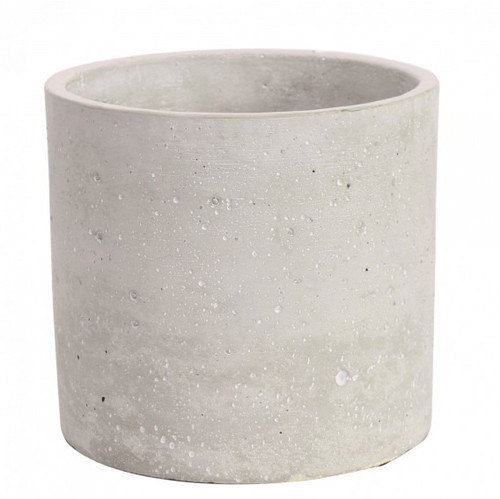 Round Cement Flower Pot (17cm)