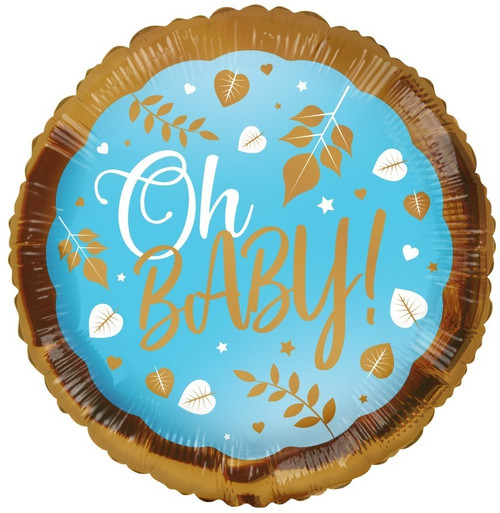 ECO Balloon - Oh Baby! Blue (18 Inch) ECO Balloon - Oh Baby! Blue (18 Inch)