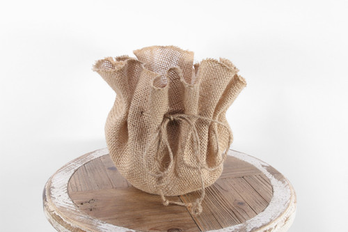 Hessian Rondella with Plastic Liner & Drawstring (79cm)
