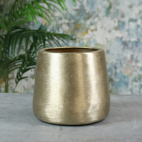 Greenwich Brushed Gold Planter (Small) Greenwich Brushed Gold Planter (Small)