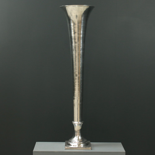 Textured Nickel Finish Tall Vase (117cm x 30cm) Textured Nickel Finish Tall Vase (117cm x 30cm)