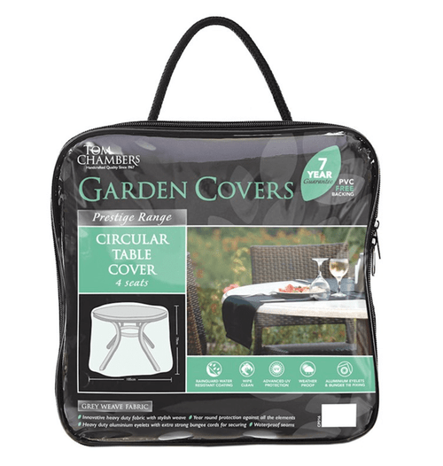 Tom Chambers 4 Seat Circular Table Cover- Grey Tom Chambers 4 Seat Circular Table Cover- Grey