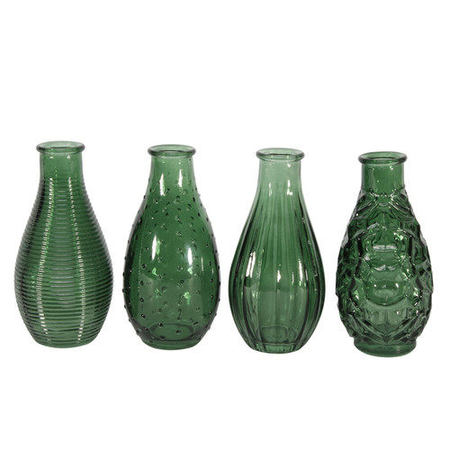 Pear Green Vintage Bud Vase (Assorted) -14cm x 7cm