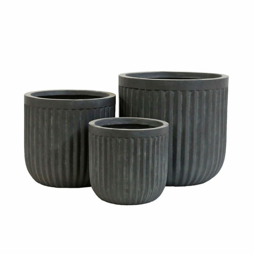 Hortus Corrugated Planters (Set of 3) Hortus Corrugated Planters (Set of 3)