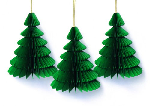Paper Christmas Tree Baubles (Pack of 3) Paper Christmas Tree Baubles (Pack of 3)