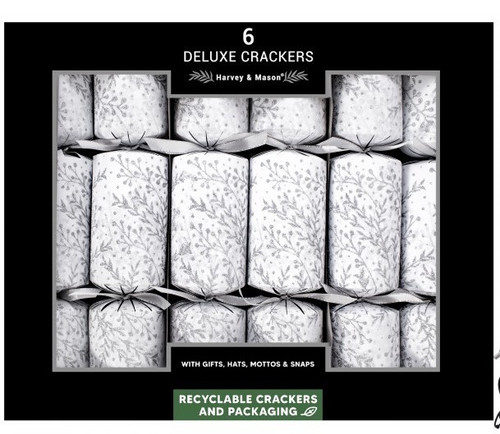 6  Deluxe Winter Glitter Crackers (13.5 Inch) 6  Deluxe Winter Glitter Crackers (13.5 Inch)