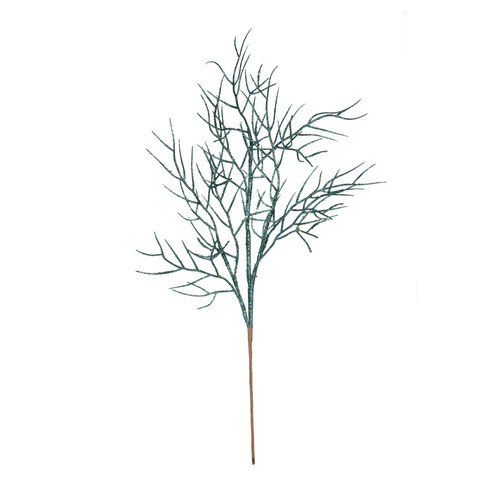 Peacock Glitter Twig Stem (H65cm) Peacock Glitter Twig Stem (H65cm)