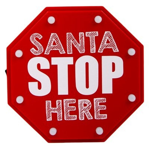 Santa Stop Here Sign