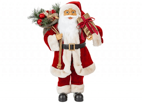 Luxury Standing Red Suit Santa Decoration  (45cm)