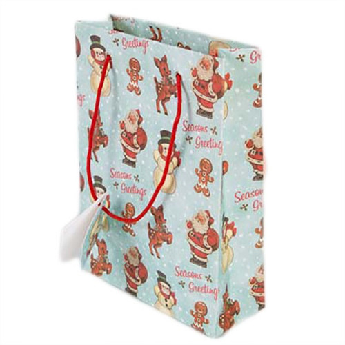 Retro Christmas bag - Small by Sass & Belle