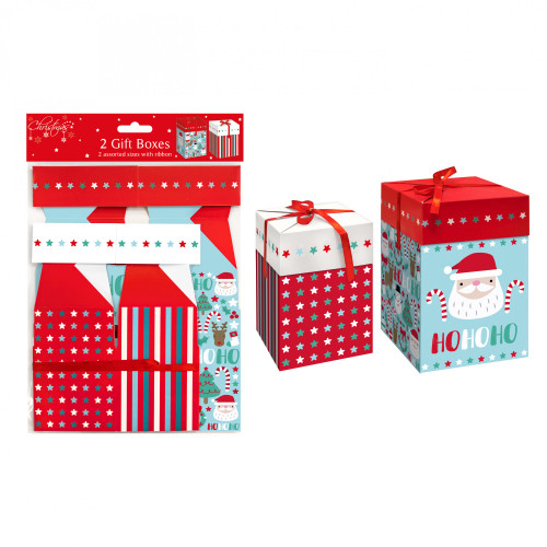 Cute Christmas Gift Boxes (Pack of 2) Cute Christmas Gift Boxes (Pack of 2)
