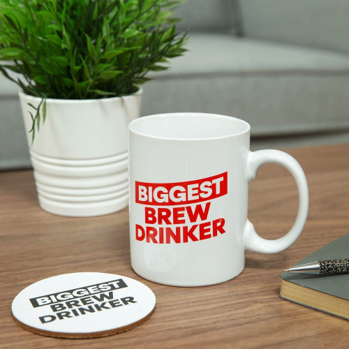 Oversized Mug & Coaster - Biggest Brew  Oversized Mug & Coaster - Biggest Brew