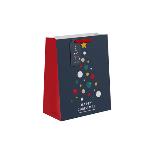Happy Christmas Bauble Gift Bag (Large)  Happy Christmas Bauble Gift Bag (Large)