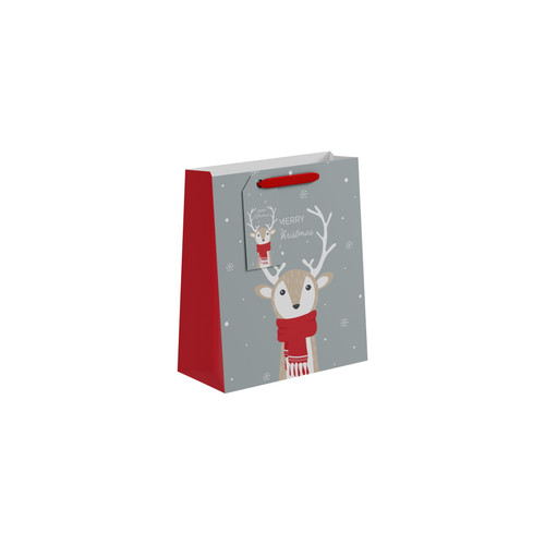 Merry Christmas Reindeer Gift Bag (Medium) Merry Christmas Reindeer Gift Bag (Medium)