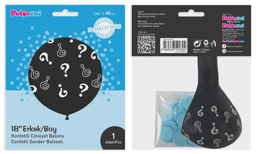 Question Mark Gender Reveal Balloon - Boy Question Mark Gender Reveal Balloon - Boy