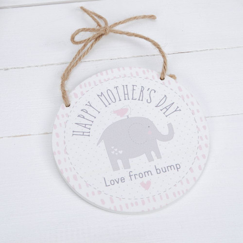 Happy Mothers Day From Bump Hanging Plaque Happy Mothers Day From Bump Hanging Plaque