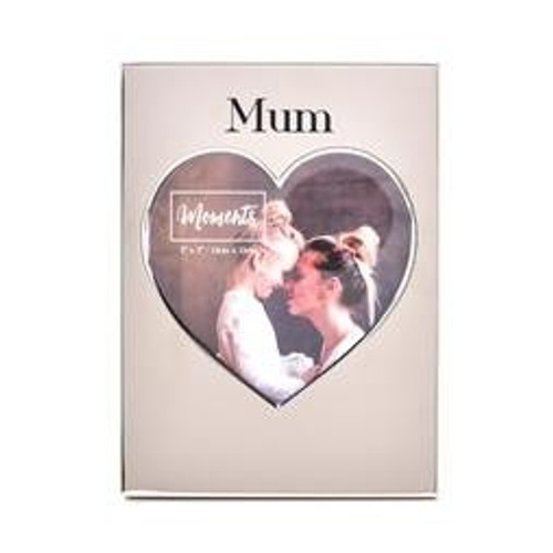 Mum Moments Silver Heart Frame (5 x 5) Mum Moments Silver Heart Frame (5 x 5)