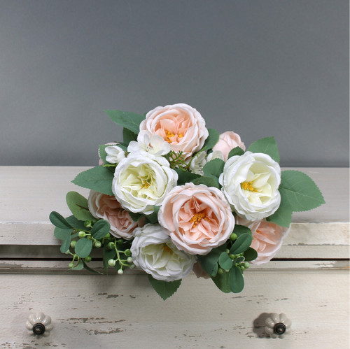 Tintagel Vintage English Rose Bush Cream Blush