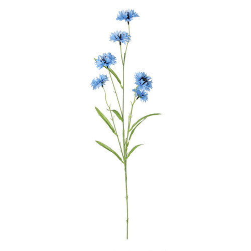 Light Blue Wild Cornflower Spray (63cm)