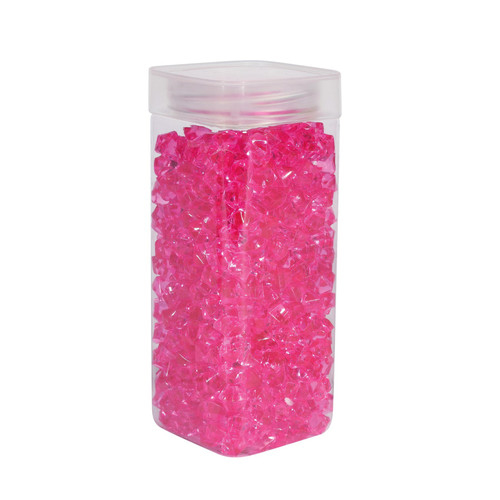 Small Fuchsia Acrylic Stone in Square Jar (320gr) Small Fuchsia Acrylic Stone in Square Jar (320gr)