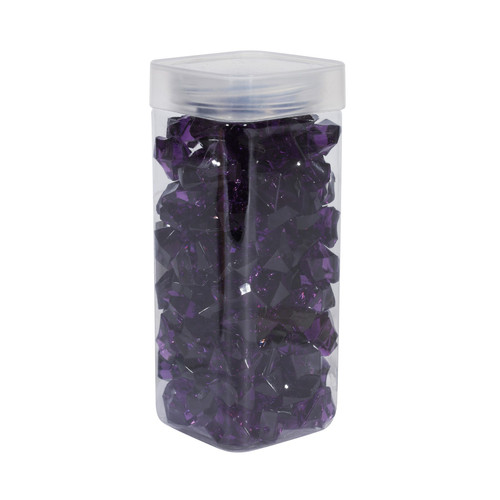 Large Purple Acrylic Stones in Square Jar (300gr) Large Purple Acrylic Stones in Square Jar (300gr)