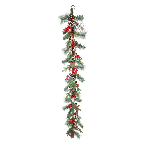 Pinecone and Red Berry Garland (180cm) Pinecone and Red Berry Garland (180cm)