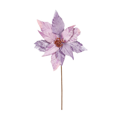 Lavender Single Poinsettia Stem (45cm) Lavender Single Poinsettia Stem (45cm)