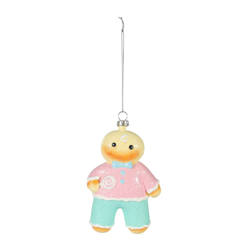 Pastel Gingerbread Hanging Decoration (13.5cm)