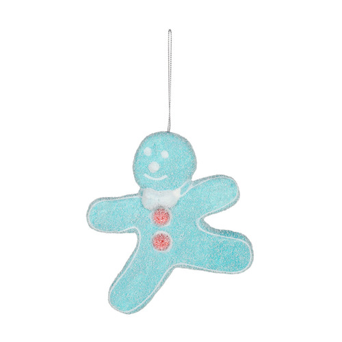 Turquoise Gingerbread Hanging Decoration (15cm) Turquoise Gingerbread Hanging Decoration (15cm)