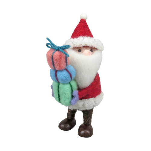 Felt Santa with Gifts Hanging Decoration (14cm) Felt Santa with Gifts Hanging Decoration (14cm)