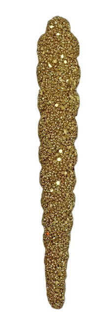 Gold Glitter Icicle Hanging Decoration (25cm)