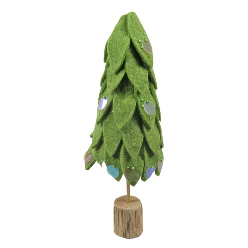 Felt Christmas Tree with Wooden Base (31cm) Felt Christmas Tree with Wooden Base (31cm)