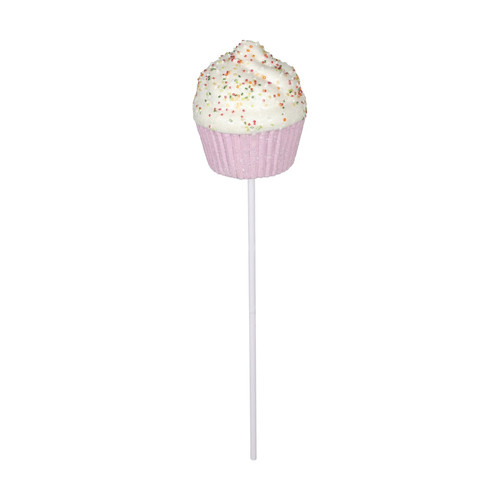 Pink Frosted Cupcake Pick (55cm)