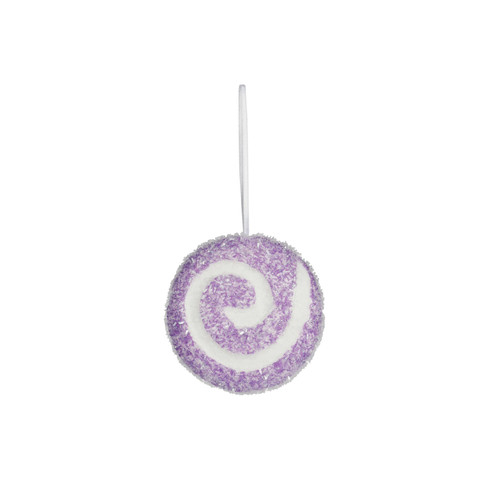 Purple Swirl Hanging Disc (10cm) Purple Swirl Hanging Disc (10cm)